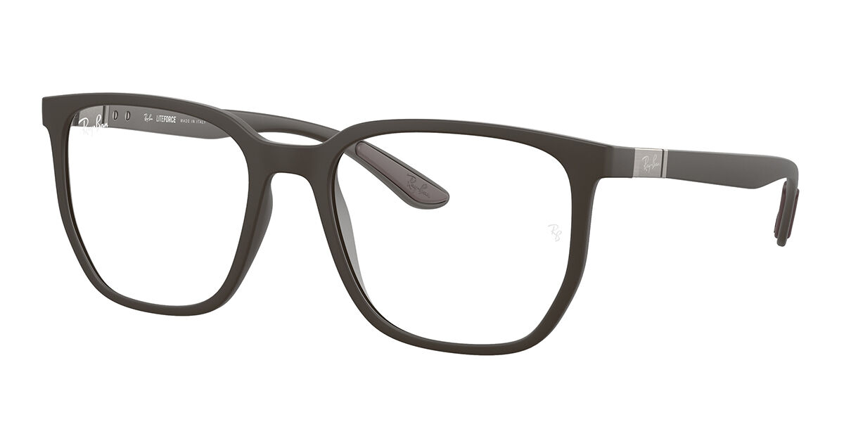 Photos - Glasses & Contact Lenses Ray-Ban RX7235 8063 Men's Eyeglasses Brown Size 53   (Frame Only)