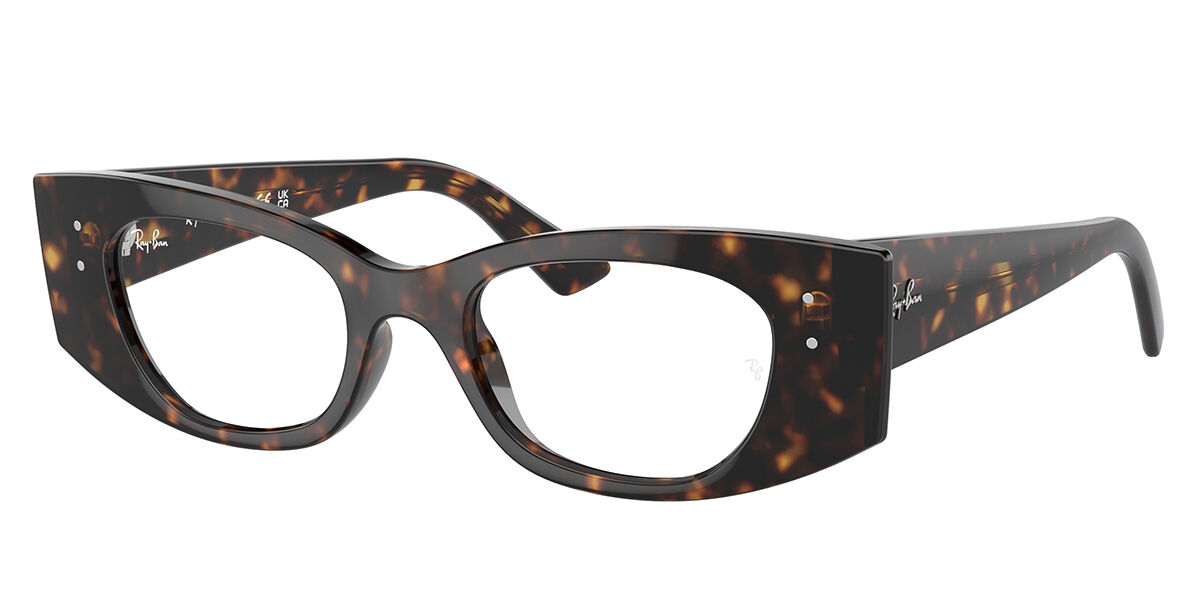 Photos - Glasses & Contact Lenses Ray-Ban RX7327 Kat 8320 Men's Eyeglasses Tortoiseshell Size 50 (Fr 