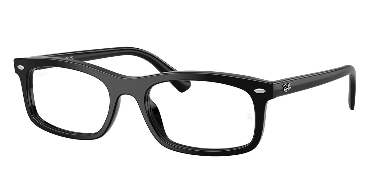 Ray-Ban RX5450F Asian Fit 2000 54 Svarta Glas&ouml;gon (Endast B&aring;ge) M&auml;n
