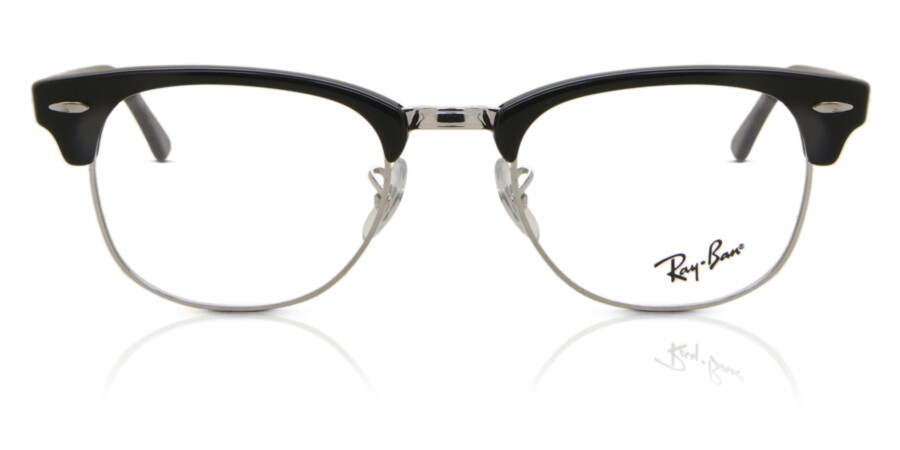 Waakzaam Paleis Banket Ray-Ban RX5154 Clubmaster 2000 Eyeglasses in Shiny Black | SmartBuyGlasses  USA