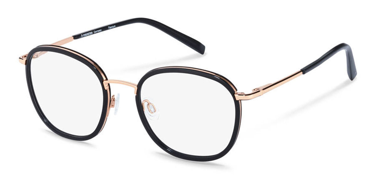 Rodenstock R7114 D Eyeglasses in Black Rose Gold | SmartBuyGlasses USA