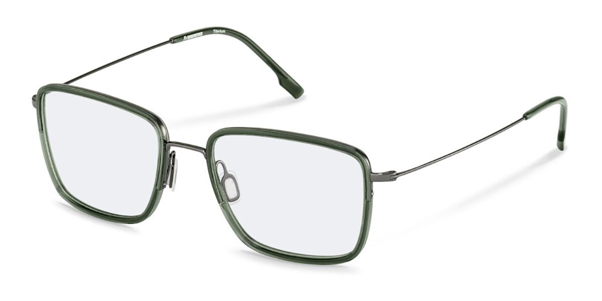 Rodenstock R7157 C000 54 Gröna Glasögon (Endast Båge) Män