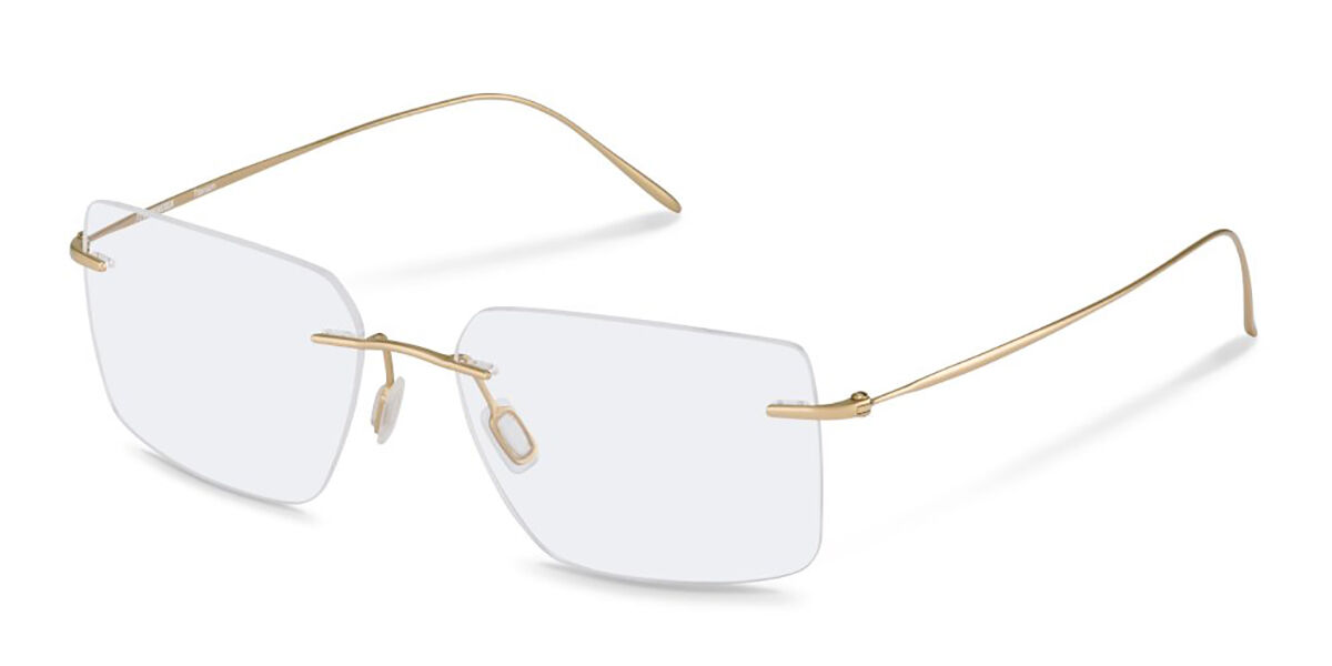Rodenstock R7167 C000 57 Guldiga Glasögon (Endast Båge) Män