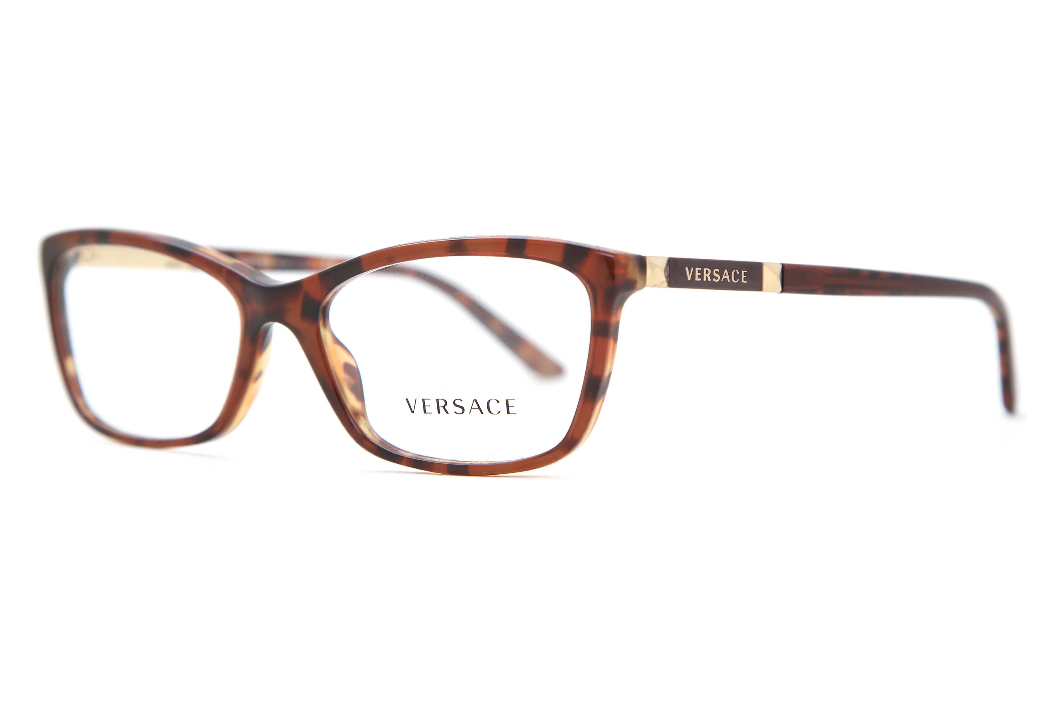 Versace Eyeglasses MODEL 3186 5077 Tortoise/Gold Rectangular Italy cheapest