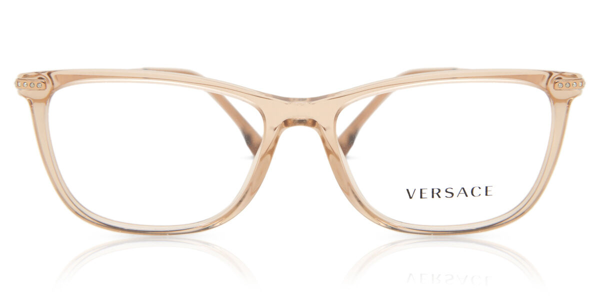 Photos - Glasses & Contact Lenses Versace VE3274B Asian Fit 5215 Women's Eyeglasses Brown Size 54 (F 