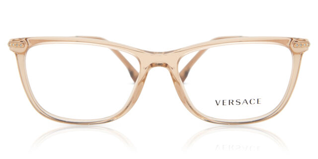 Versace VE3274B Asian Fit 5215 Transparent Brown Eyeglasses  display picture 3