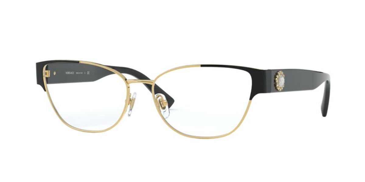 Versace Ve1267b 1433 Glasses Gold Black Visiondirect Australia