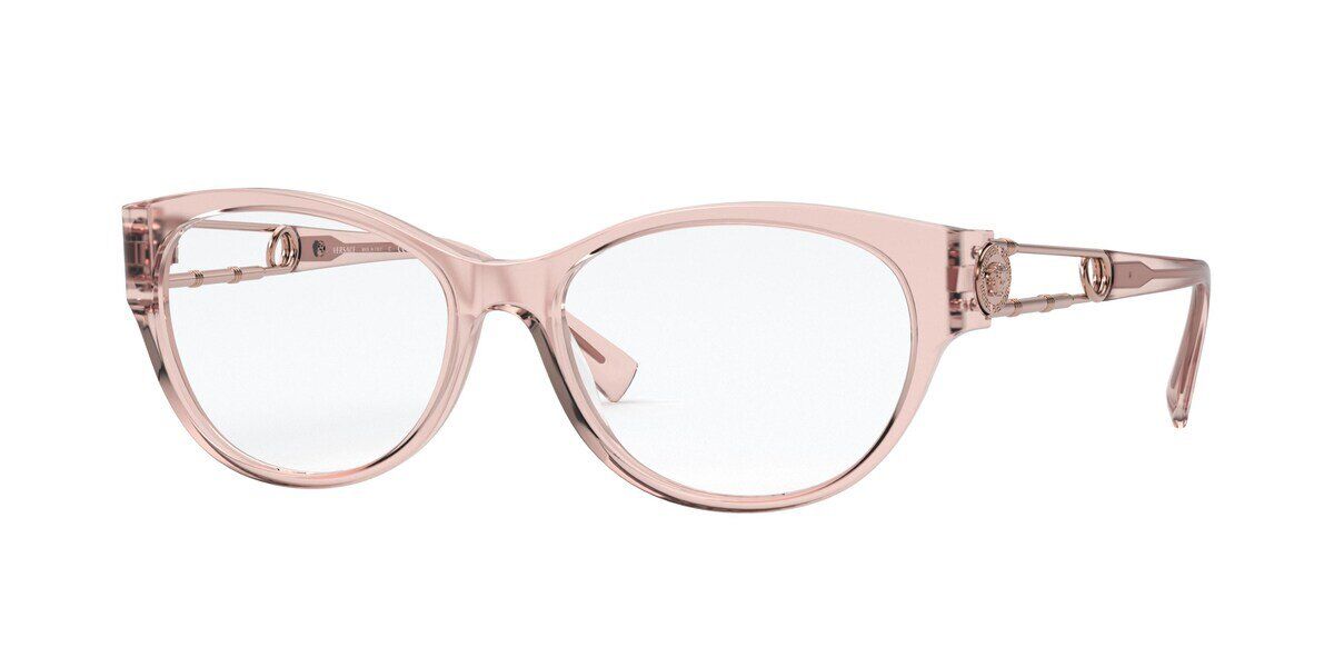 Versace VE3289 5339 Glasses Transparent Pink VisionDirect Australia