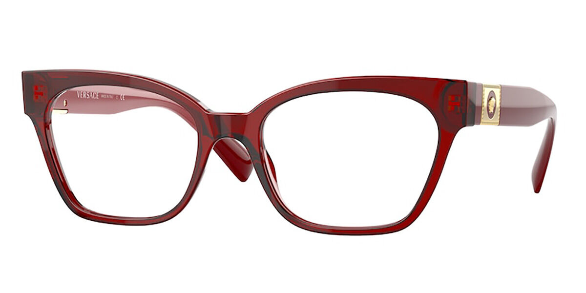 versace red eyeglasses