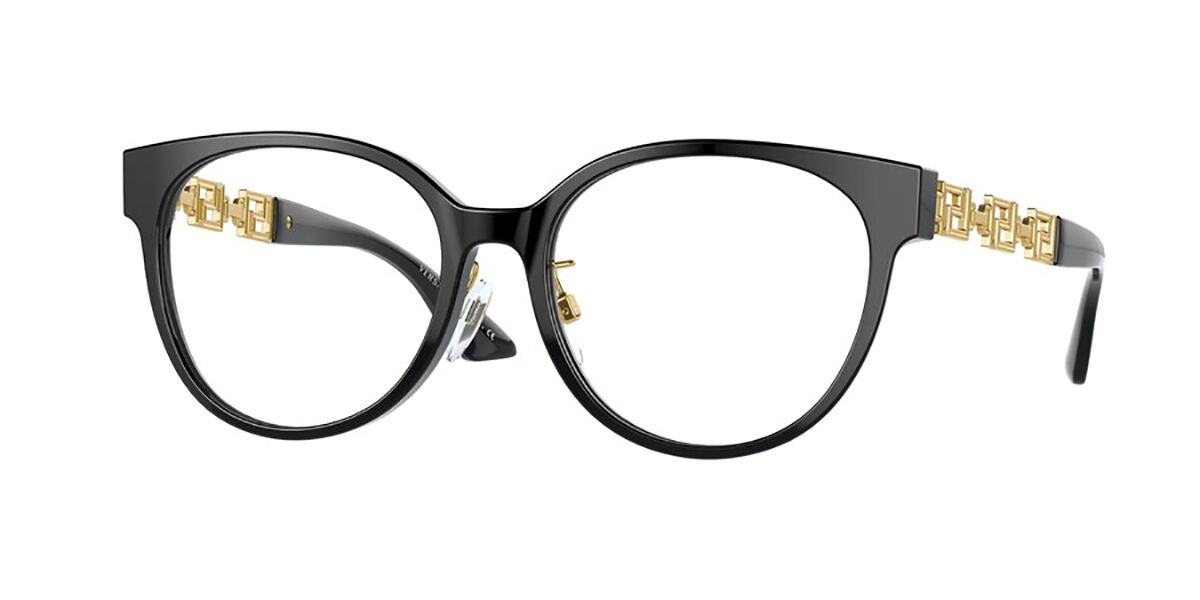 Versace VE3302D Asian Fit GB1 Eyeglasses in Black | SmartBuyGlasses USA