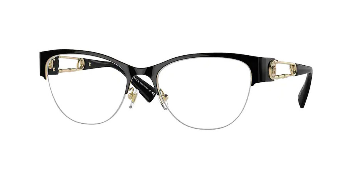 Versace Ve1278 1433 Glasses Black Gold Visiondirect Australia