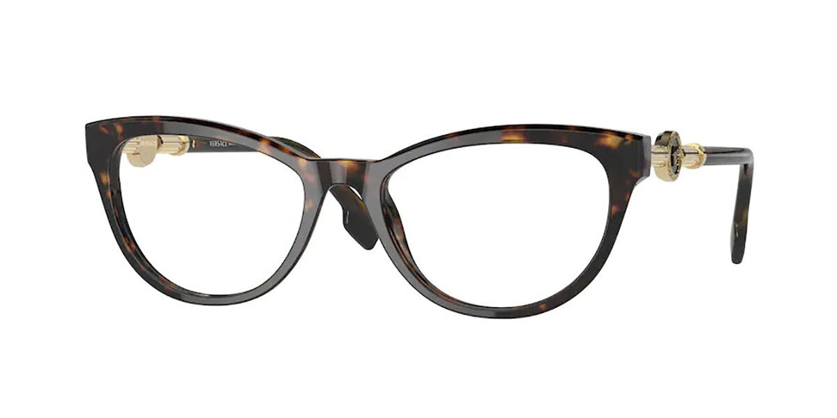 Photos - Glasses & Contact Lenses Versace VE3311 108 Women's Eyeglasses Tortoiseshell Size 54 (Frame 