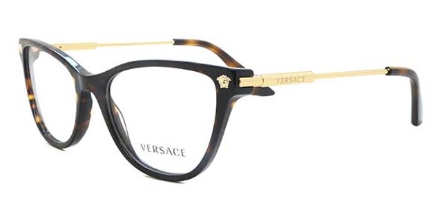 Versace VE3309 108 Tortoise Eyeglasses | SmartBuyGlasses US display picture 1