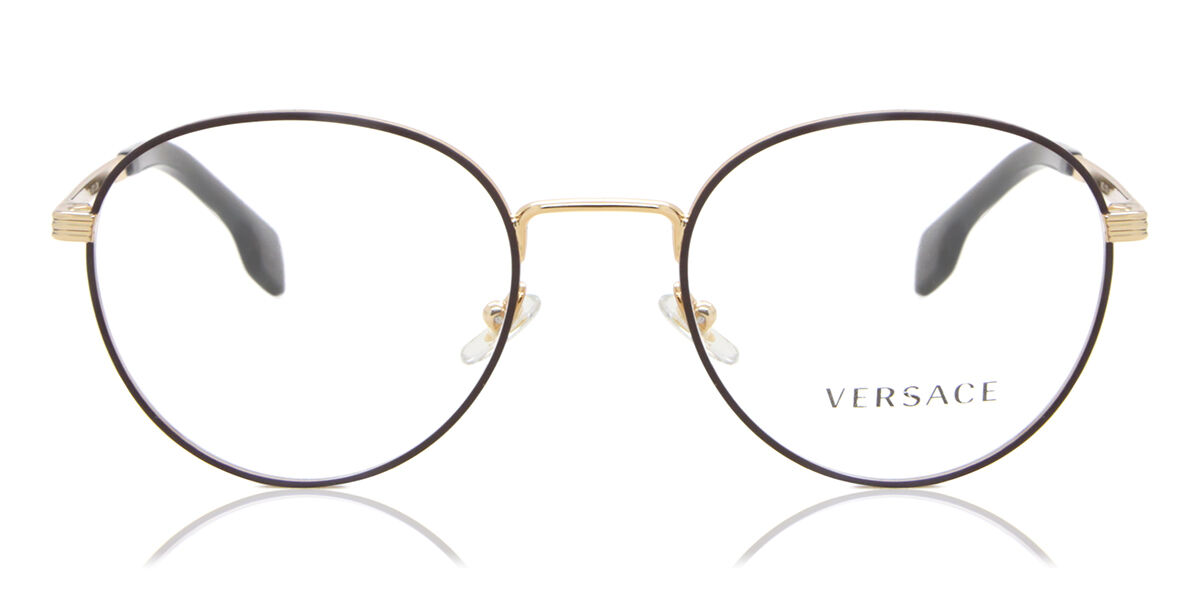Photos - Glasses & Contact Lenses Versace VE1279 1480 Men's Eyeglasses Black Size 51   (Frame Only)