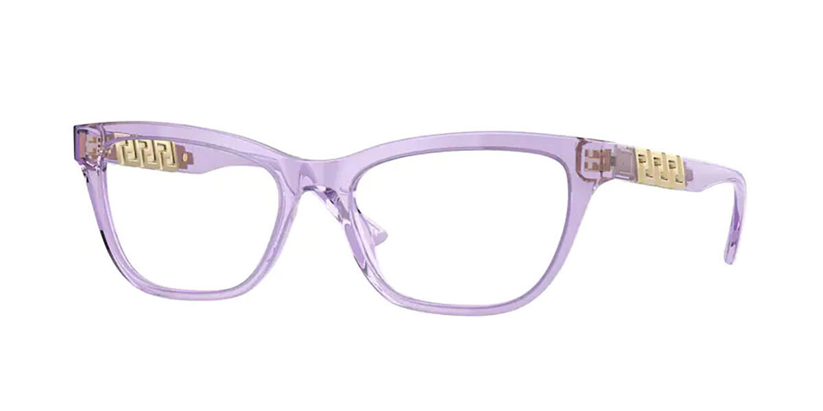 Versace VE3318 5353 Glasses Transparent Violet | SmartBuyGlasses UK