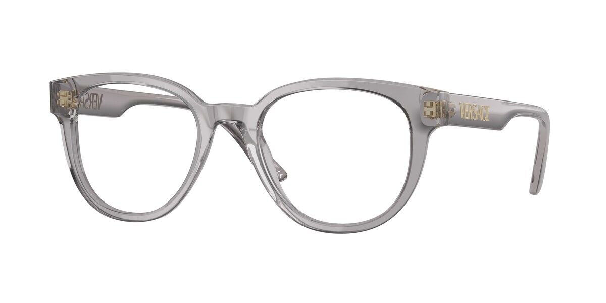 Versace VE3317F Asian Fit 593 Glasses Transparent Grey VisionDirect