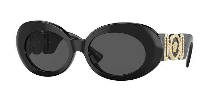 Versace VE4442 Polarized GB1/81 Oval Black Sunglasses  display picture 3