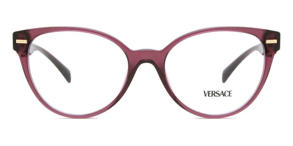 Photos - Glasses & Contact Lenses Versace VE3334 5220 Women's Eyeglasses Purple Size 53  (Frame Only)