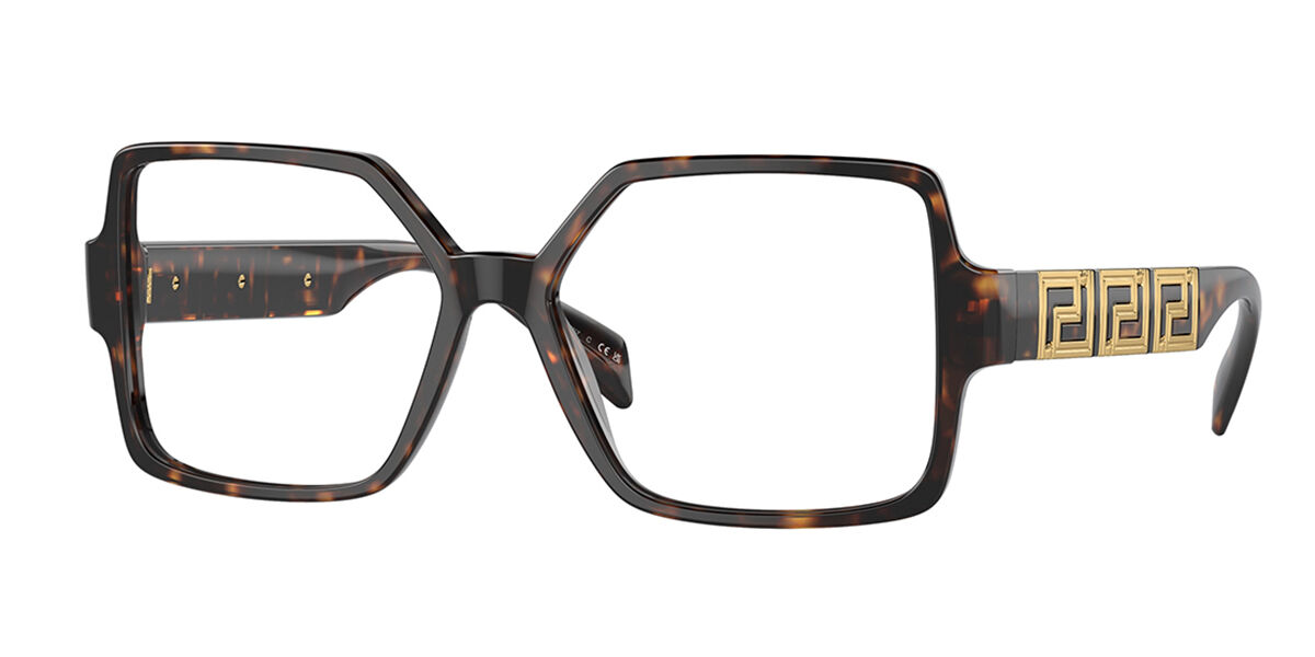 Photos - Glasses & Contact Lenses Versace VE3337 108 Women's Eyeglasses Tortoiseshell Size 55 (Frame 