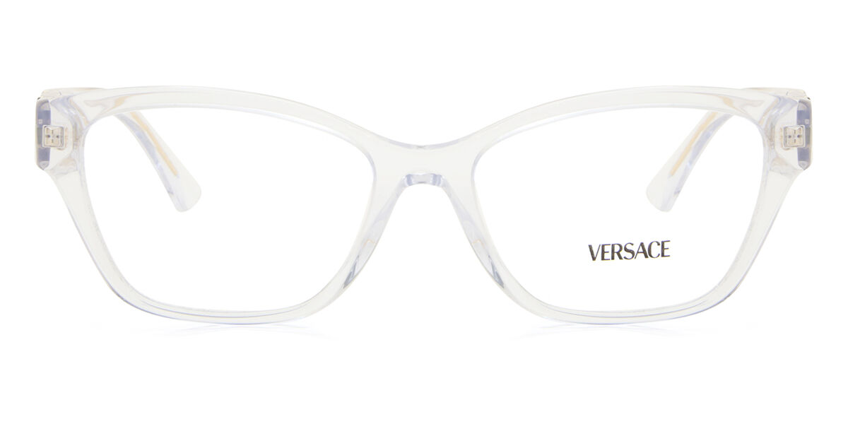 Photos - Glasses & Contact Lenses Versace VE3344 148 Women's Eyeglasses Clear Size 52   (Frame Only)