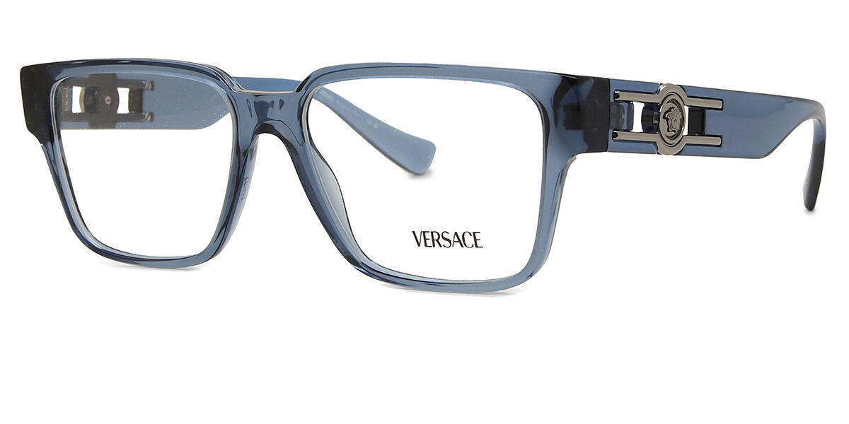 Versace VE3346 5292 Transparent Blue Eyeglasses | SmartBuyGlasses US