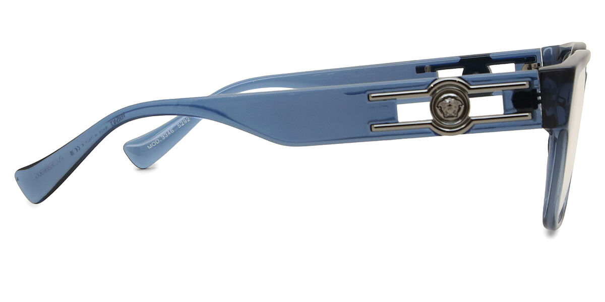 Versace VE3346 5292 Transparent Blue Eyeglasses | SmartBuyGlasses US