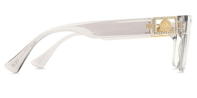 Versace VE3329B Asian Fit 5305 Transparent Grey Eyeglasses  display picture 1