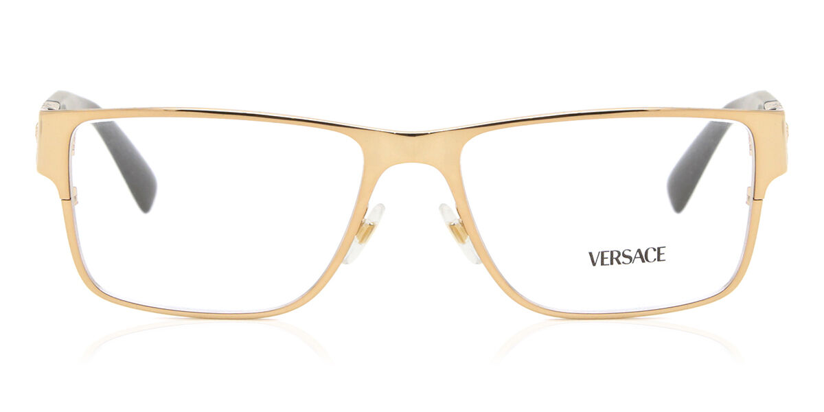 Photos - Glasses & Contact Lenses Versace VE1274 1002 Men's Eyeglasses Gold Size 57  - B (Frame Only)