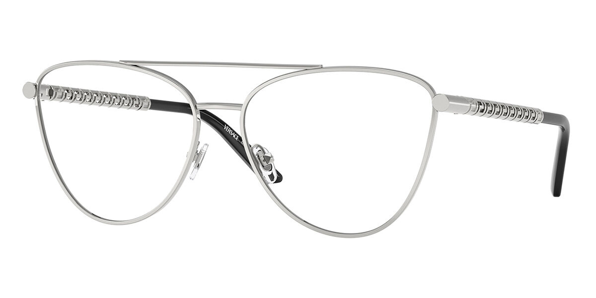 Photos - Glasses & Contact Lenses Versace VE1296 1000 Women's Eyeglasses Silver Size 57  (Frame Only)