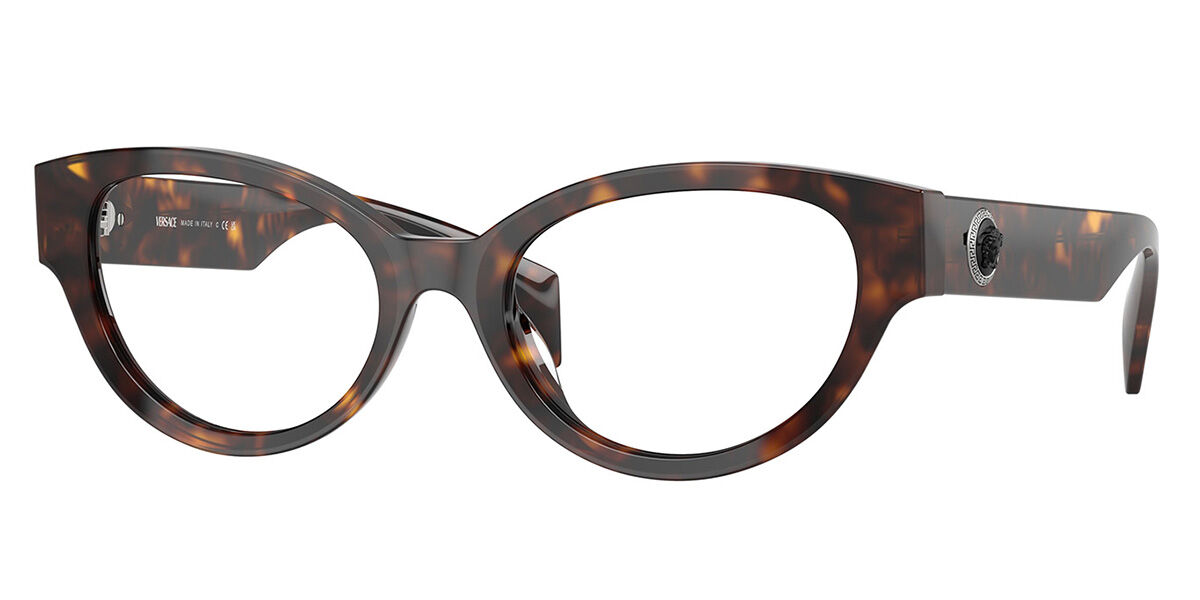 Photos - Glasses & Contact Lenses Versace VE3361U 108 Women's Eyeglasses Tortoiseshell Size 51 (Fram 