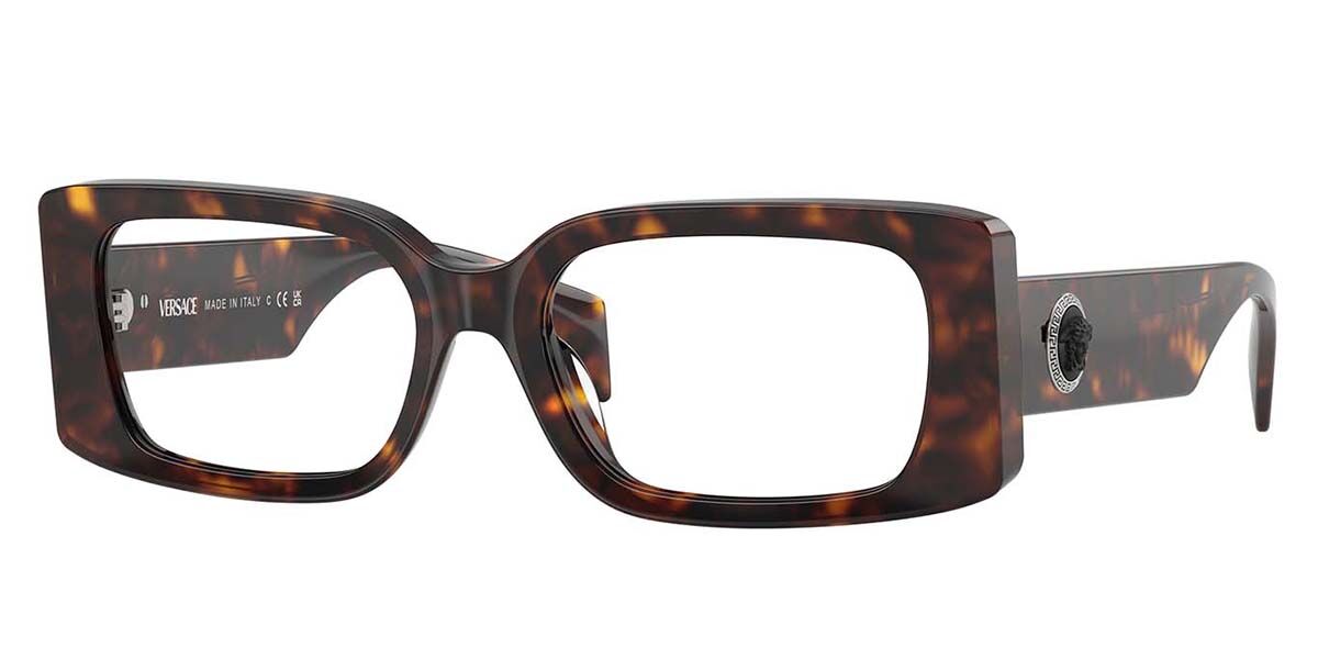 Photos - Glasses & Contact Lenses Versace VE3362U 108 Women's Eyeglasses Tortoiseshell Size 51 (Fram 