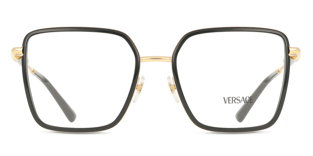 Versace VE1294D Asian Fit 1508 Clear/Gold Eyeglasses