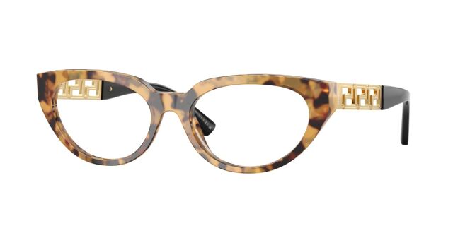 Versace VE3383 777 Brown Yellow Tortoise Eyeglasses  display picture 1