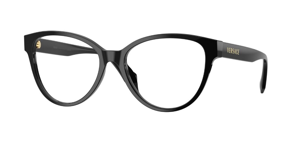 Versace VE3399U Women's Glasses, Black, Size 54