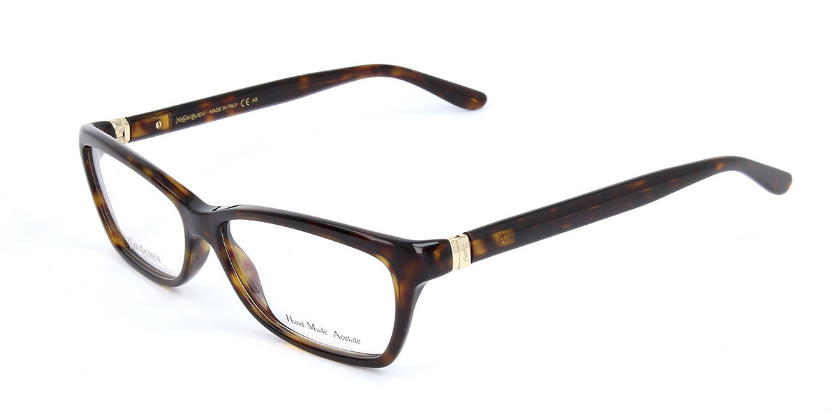 Yves Saint Laurent YSL 6340 086 Glasses Dark Havana | VisionDirect ...