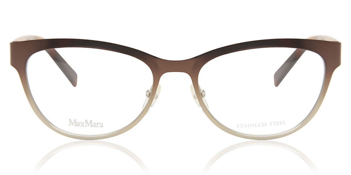 Max Mara MM1241 FQK Eyeglasses in Brown | SmartBuyGlasses USA