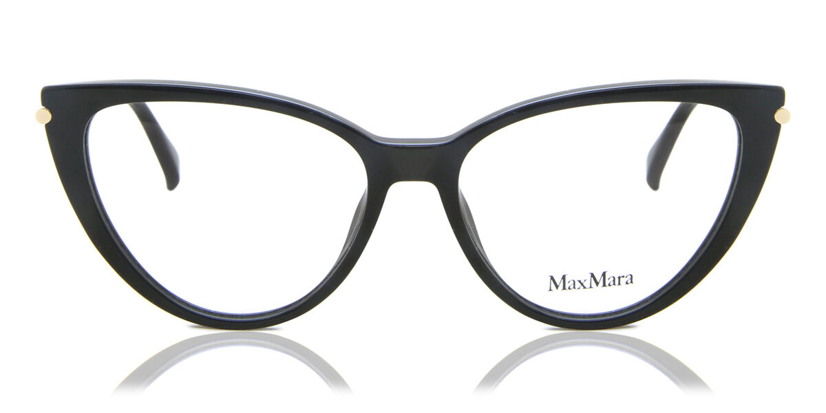 Photos - Glasses & Contact Lenses Max Mara MM5006 001 Women's Eyeglasses Black Size 54  (Frame Only)