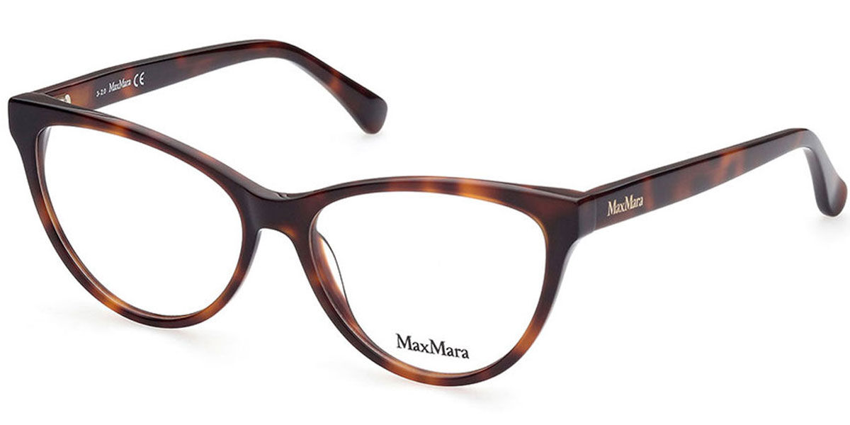 Photos - Glasses & Contact Lenses Max Mara MM5011 052 Women's Eyeglasses Tortoiseshell Size 55 (Fra 