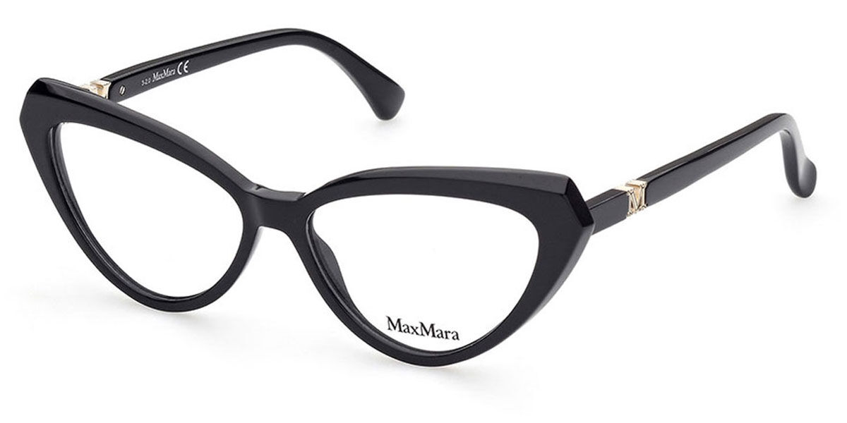 Max Mara MM 5015 001 Glasses Shiny Black | VisionDirect Australia