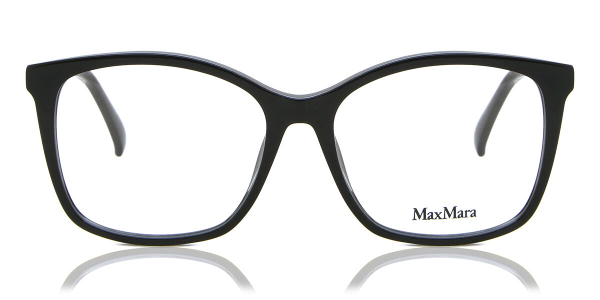 Photos - Glasses & Contact Lenses Max Mara MM5023 001 Women's Eyeglasses Black Size 55  (Frame Only)