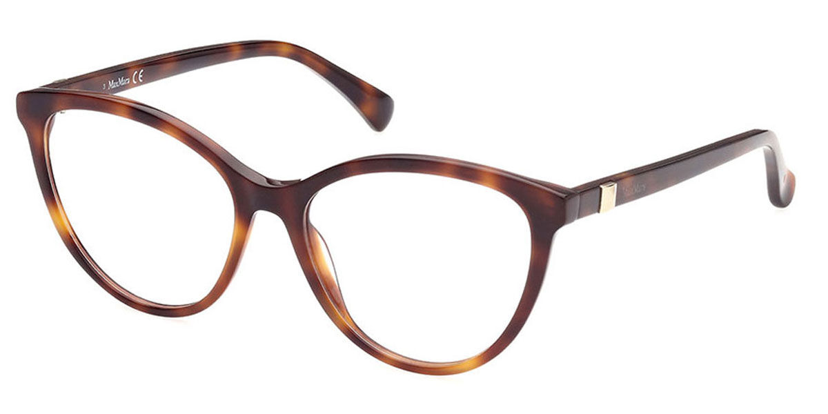 Photos - Glasses & Contact Lenses Max Mara MM5024 052 Women's Eyeglasses Tortoiseshell Size 54 (Fra 