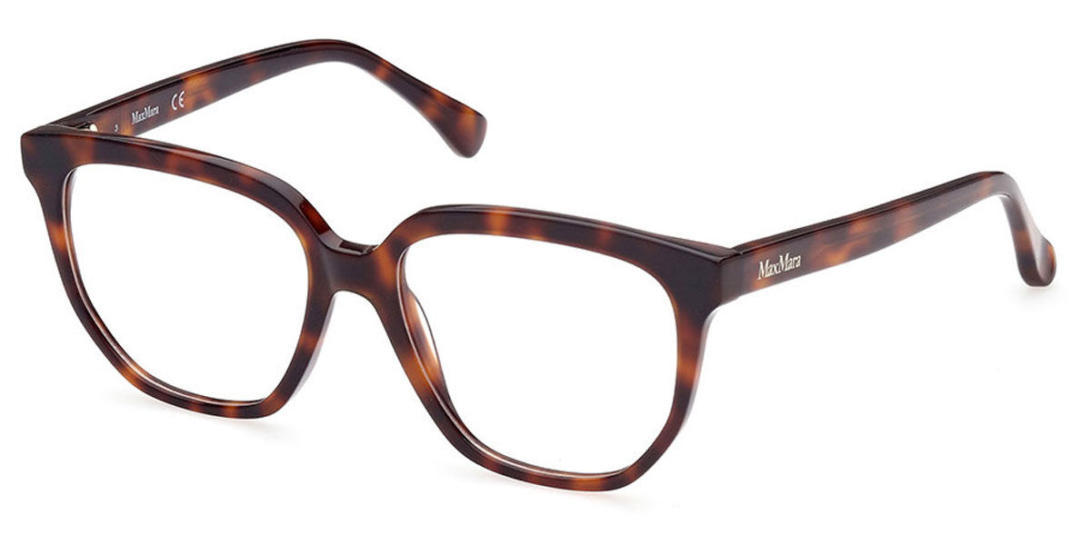 Photos - Glasses & Contact Lenses Max Mara MM5031 052 Women's Eyeglasses Tortoiseshell Size 53 (Fra 