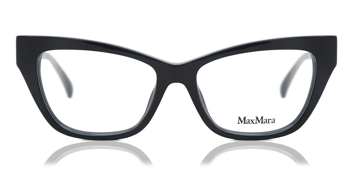 Photos - Glasses & Contact Lenses Max Mara MM5053 005 Women's Eyeglasses Black Size 53  (Frame Only)