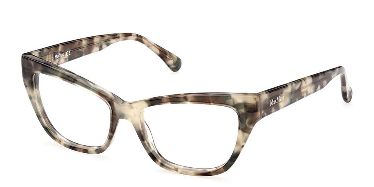 Photos - Glasses & Contact Lenses Max Mara MM5053 055 Women's Eyeglasses Tortoiseshell Size 53 (Fra 