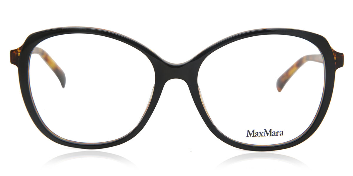 Photos - Glasses & Contact Lenses Max Mara MM5052 005 Women's Eyeglasses Black Size 57  (Frame Only)