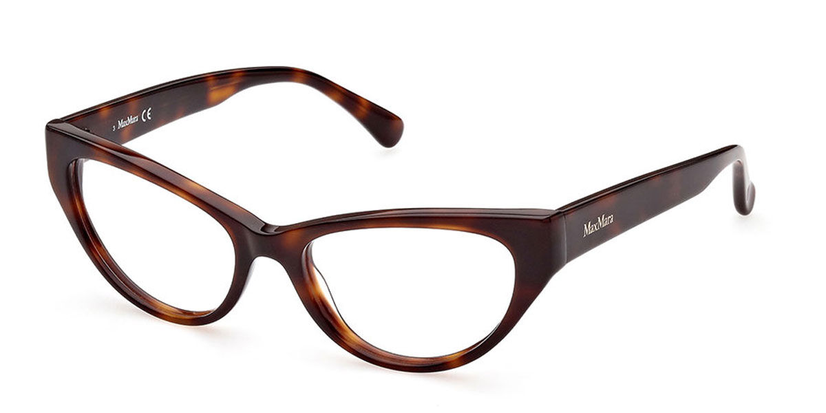 Photos - Glasses & Contact Lenses Max Mara MM5054 052 Women's Eyeglasses Tortoiseshell Size 53 (Fra 