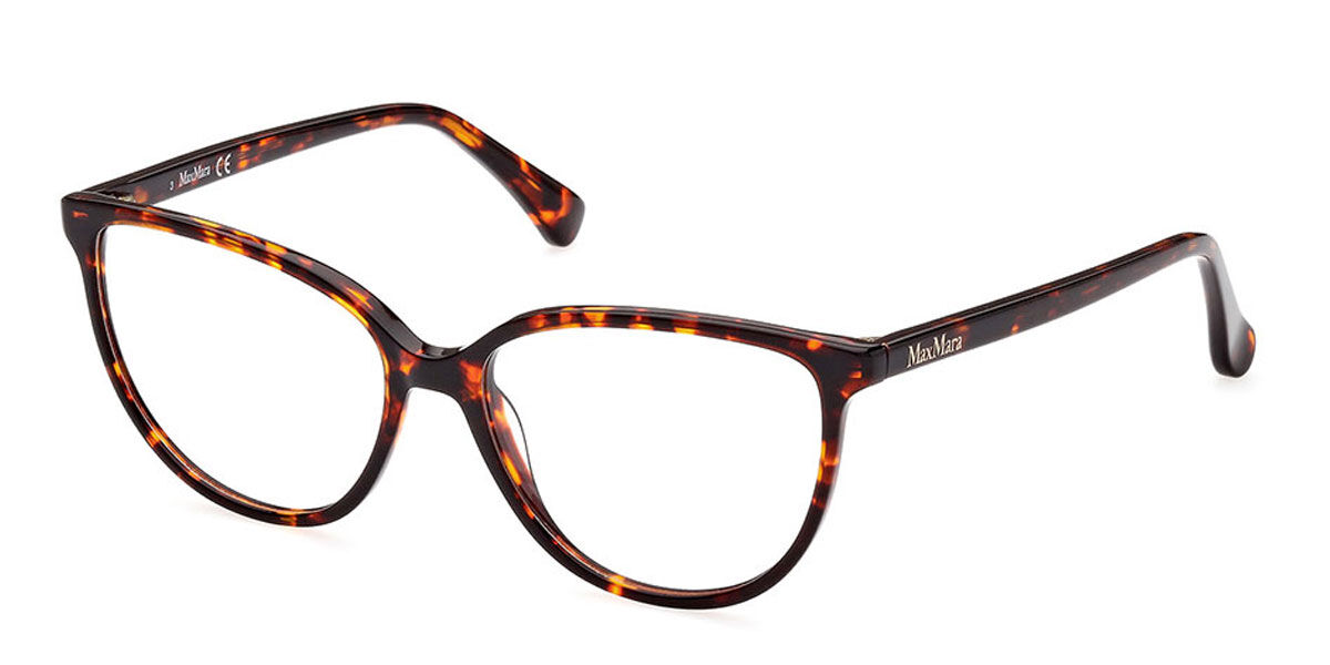 Photos - Glasses & Contact Lenses Max Mara MM5055 054 Women's Eyeglasses Tortoiseshell Size 54 (Fra 