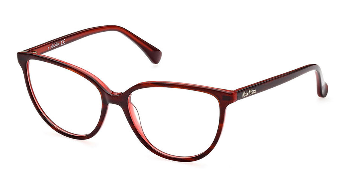 Max Mara MM5055 069 Women’s Glasses Brown Size 54 - Free Lenses - HSA/FSA Insurance - Blue Light Block Available