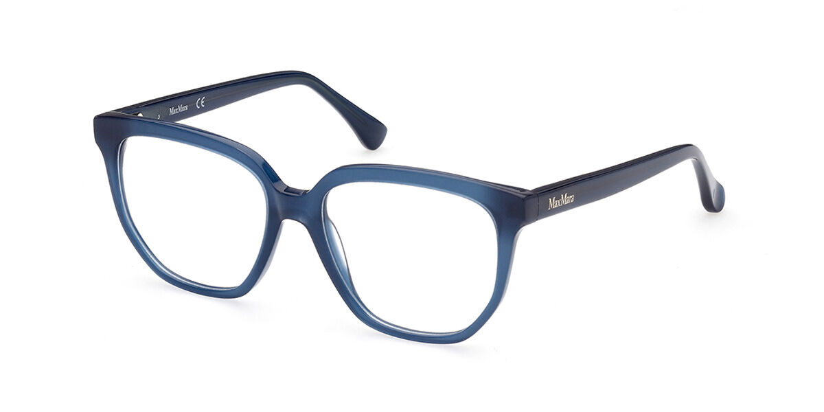Max Mara MM 5031 090 Eyeglasses in Transparent Blue | SmartBuyGlasses USA