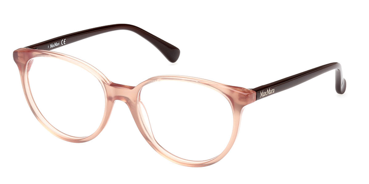 Photos - Glasses & Contact Lenses Max Mara MM5084 045 Women's Eyeglasses Brown Size 53  (Frame Only)